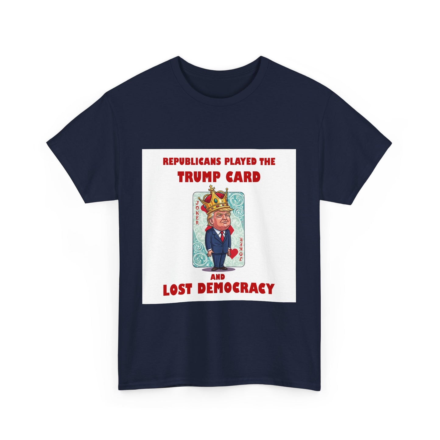 Political Statement T-Shirt, Humor Tee, Unisex Cotton Shirt, Activism Apparel, Unique Gift for Democrats, Social Commentary Fashion