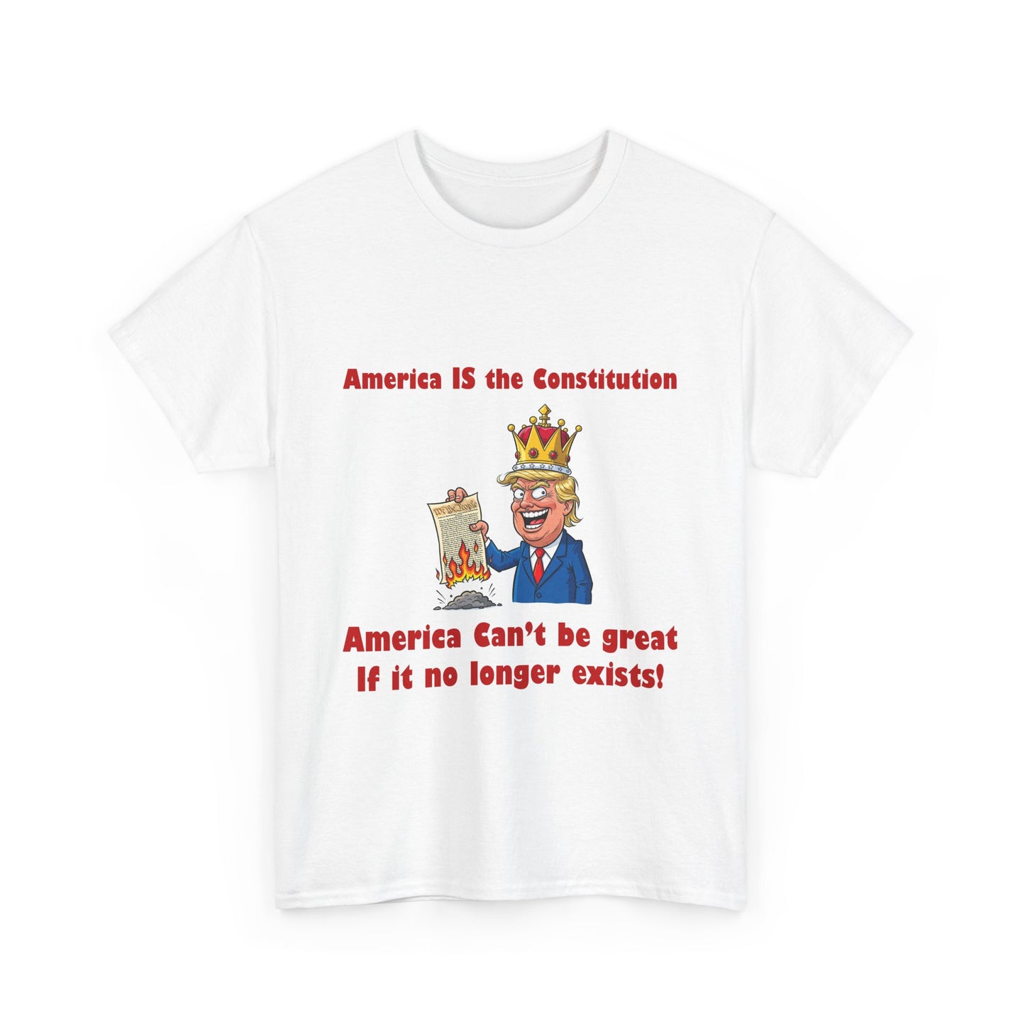 Patriotic Unisex Tee, ‘America IS the Constitution’ Graphic Shirt, Political Tee for Events, Gift Idea for Independence Day