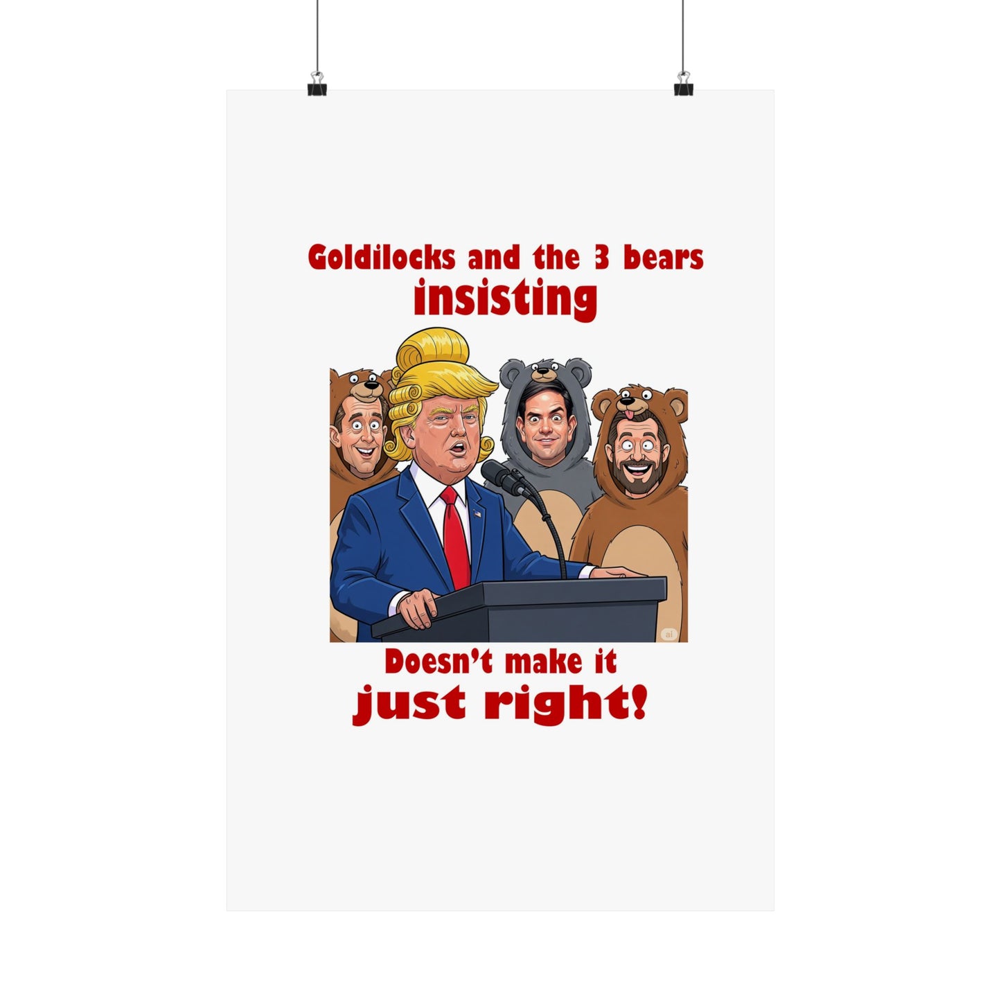 Humorous Wall Art Posters, Funny Decor, Political Art, Office Humor, Gag Gifts, Quirky Home Decor