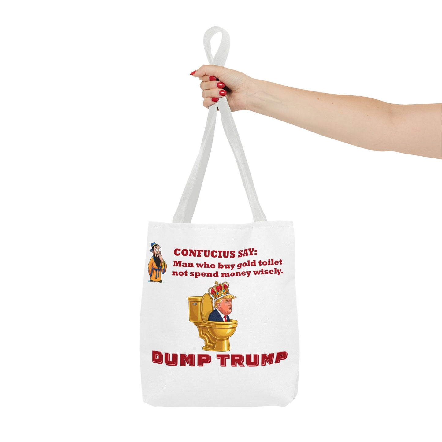 Funny Political Tote Bag, Dump Trump, Gift for Activists, Reusable Shopping Bag, Statement Bag, Election Season Accessory