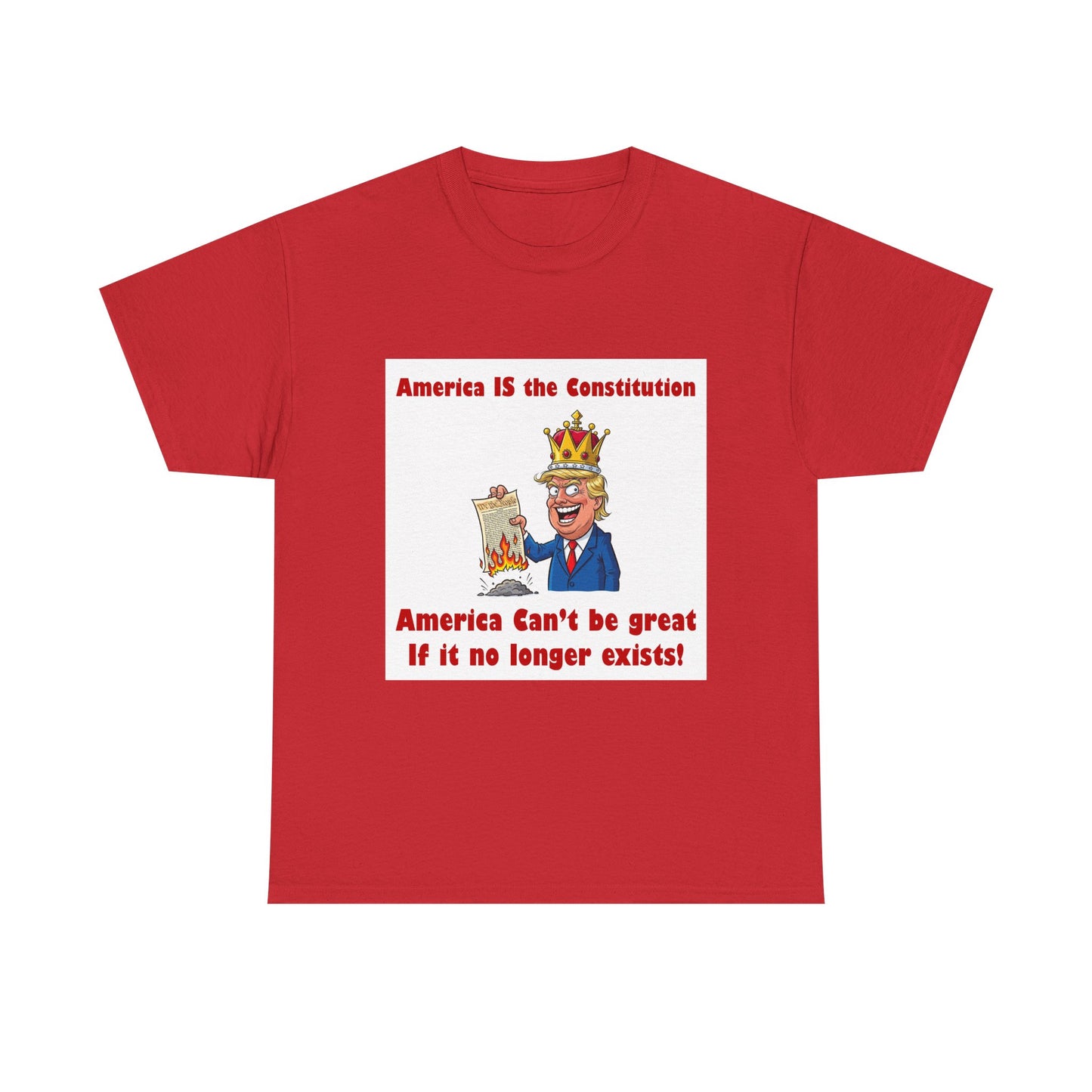Patriotic Unisex Tee, ‘America IS the Constitution’ Graphic Shirt, Political Tee for Events, Gift Idea for Independence Day