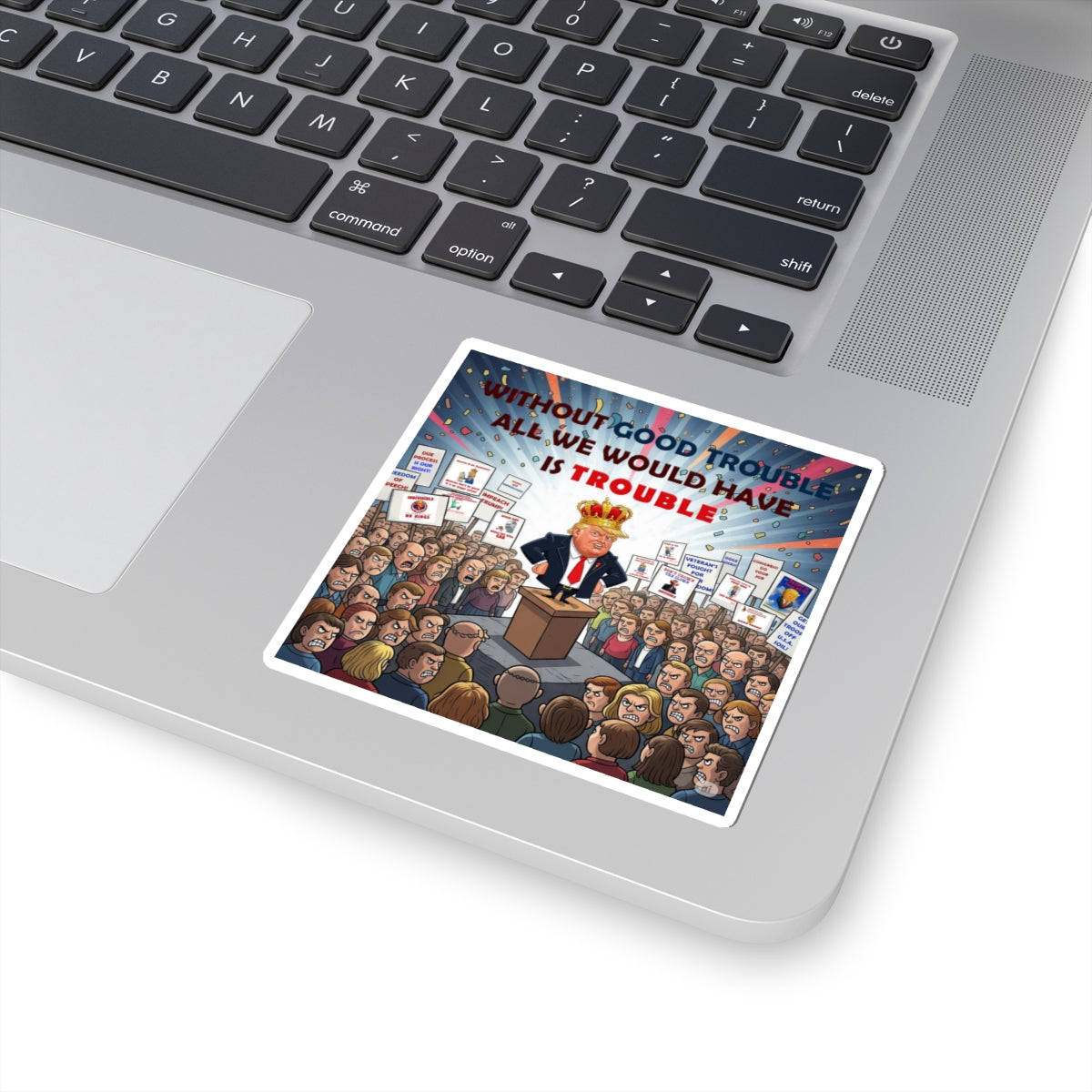 Political Kiss-Cut Stickers, Fun Political Décor, Laptop Stickers, Unique Gifts for Activists, Cool Art Stickers