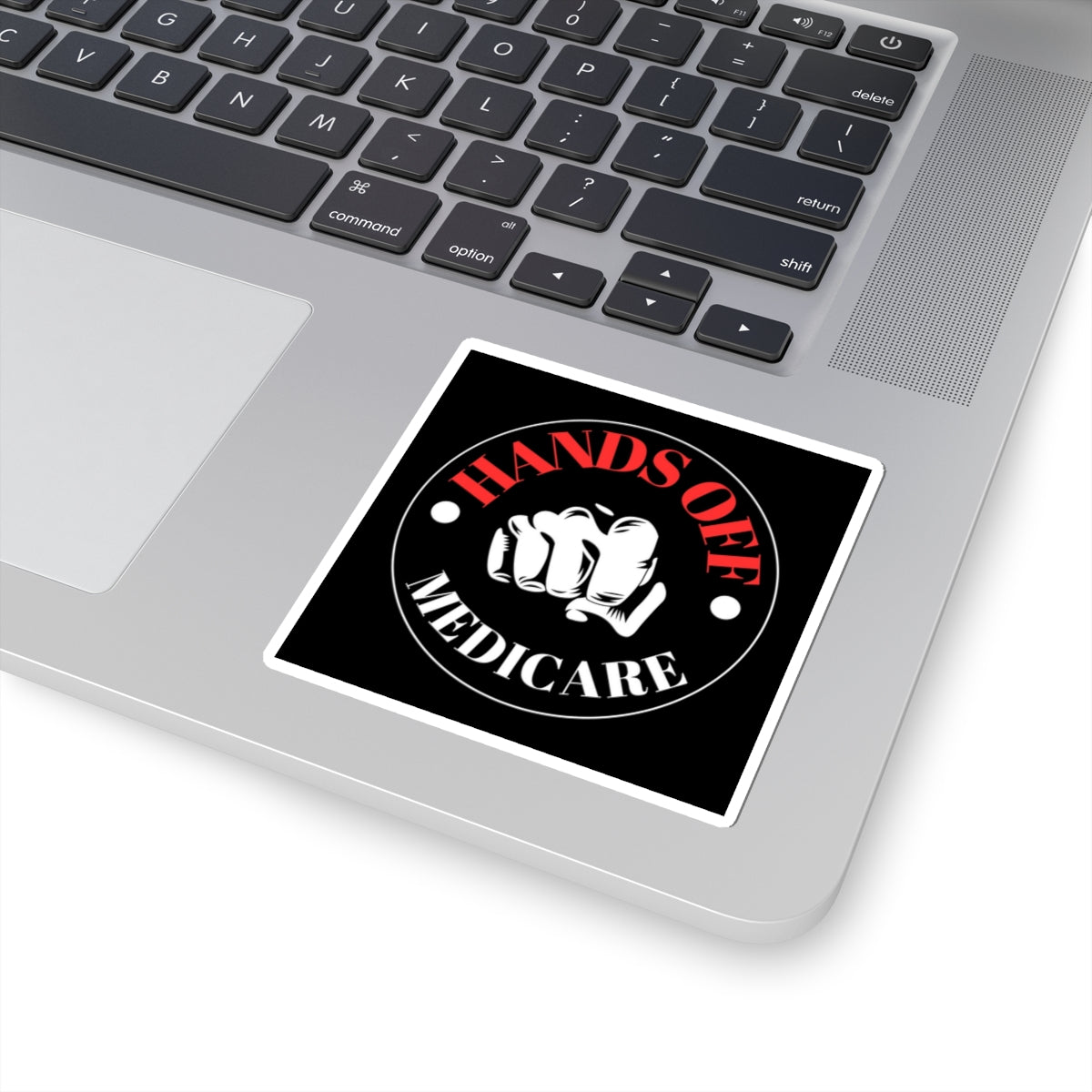 Bold Medicare Stickers | Hands Off Medicare Vinyl Decals for Advocacy, Laptop, Water Bottle, Journal, Gift