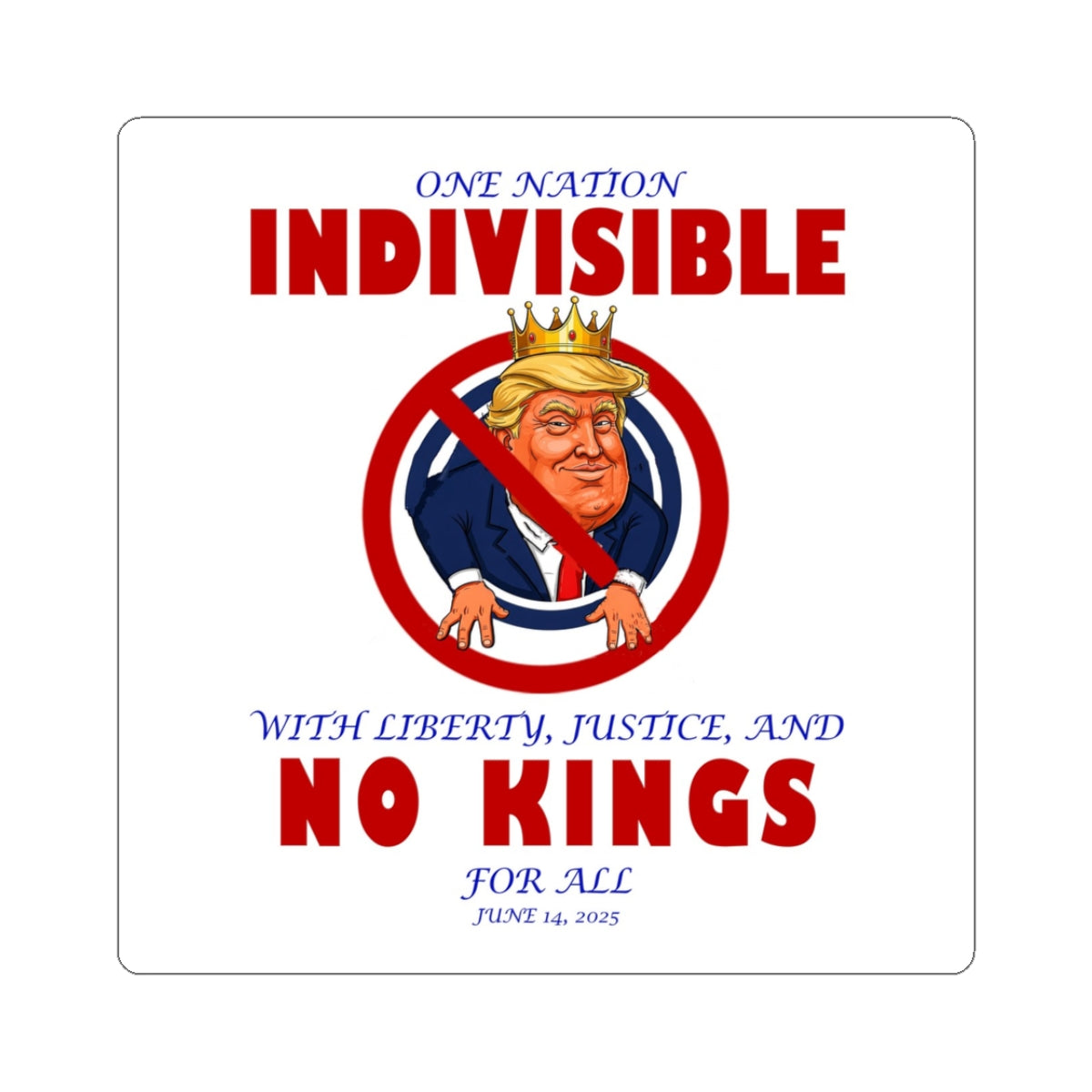 Political Kiss-Cut Stickers - Resilient Spirit, Laptop Decor, Protest Gear, Fun Gift, Unique Art