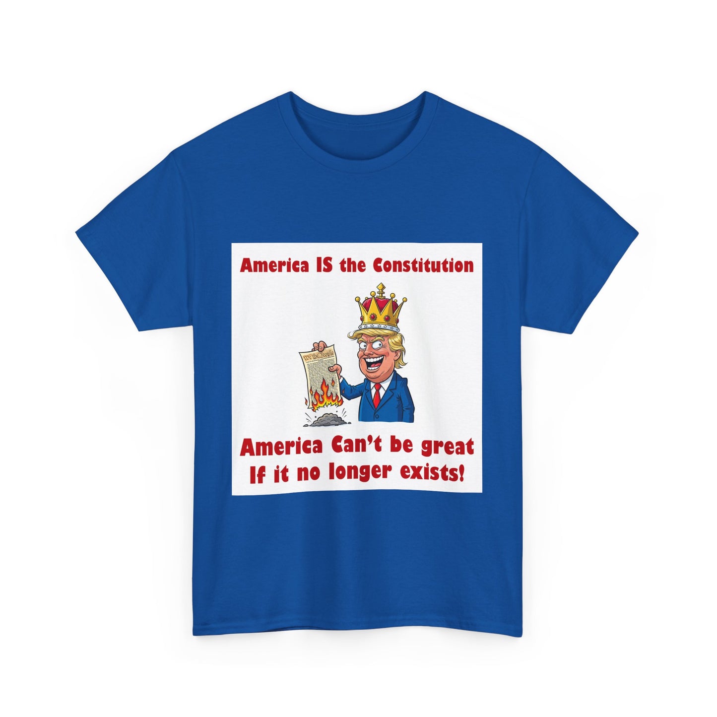 Patriotic Unisex Tee, ‘America IS the Constitution’ Graphic Shirt, Political Tee for Events, Gift Idea for Independence Day