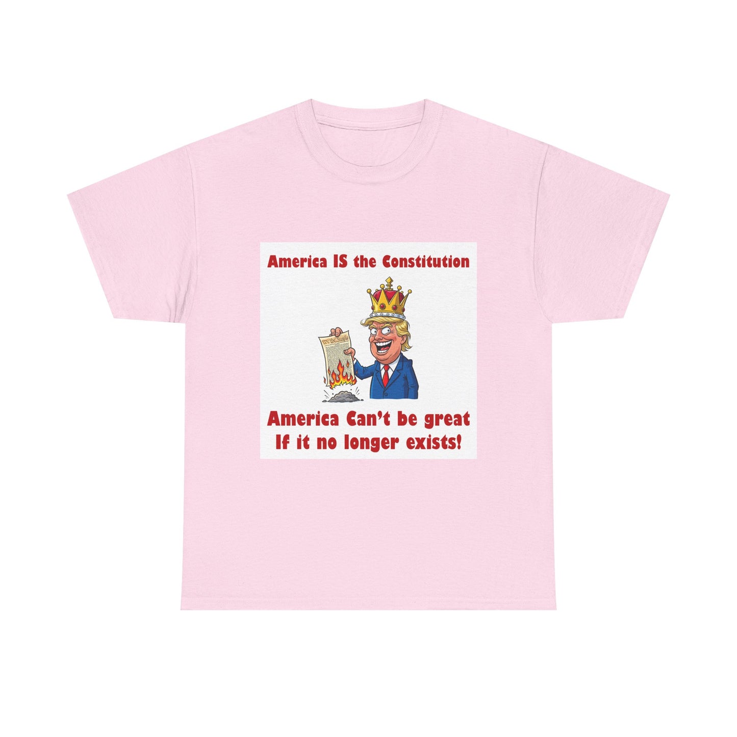 Patriotic Unisex Tee, ‘America IS the Constitution’ Graphic Shirt, Political Tee for Events, Gift Idea for Independence Day