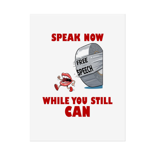 Bold Free Speech Rolled Posters, Wall Art, Protest Decoration, Inspirational Prints, Gift for Activists, Home Office Decor