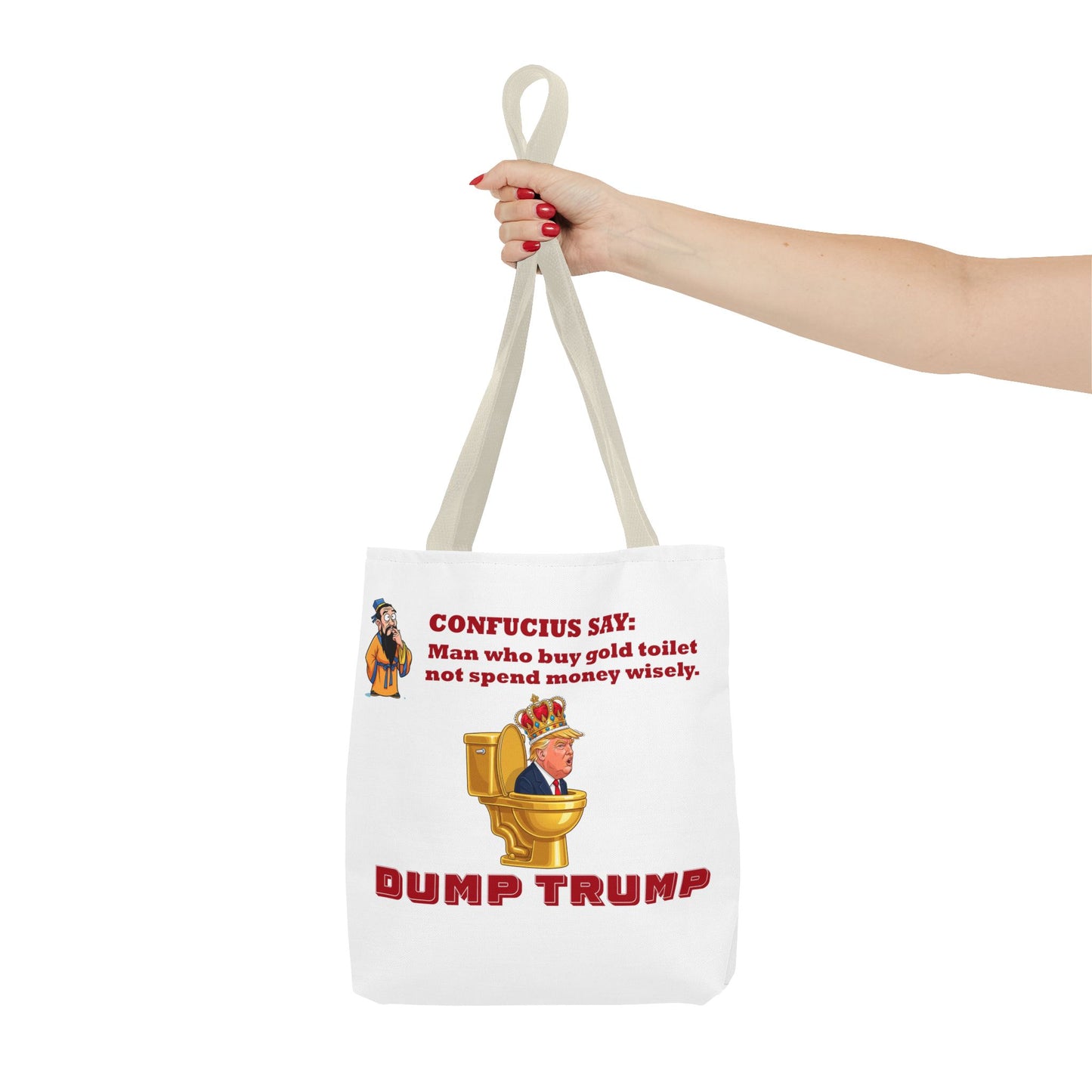Funny Political Tote Bag, Dump Trump, Gift for Activists, Reusable Shopping Bag, Statement Bag, Election Season Accessory