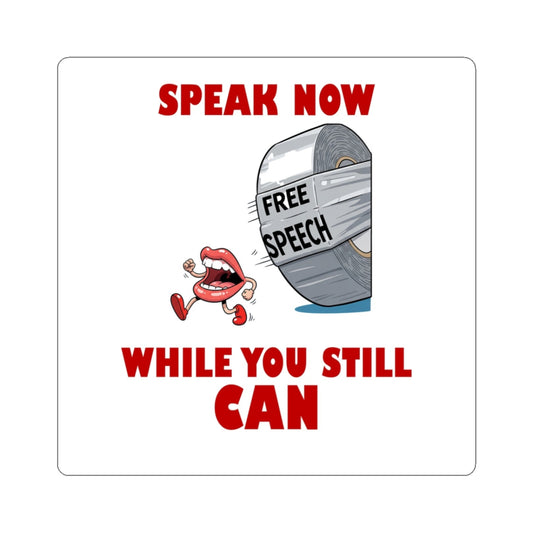 Bold Free Speech Stickers for Expressive Souls, Empowerment Decals, Laptop Stickers, Gift for Activists, Protest Decor