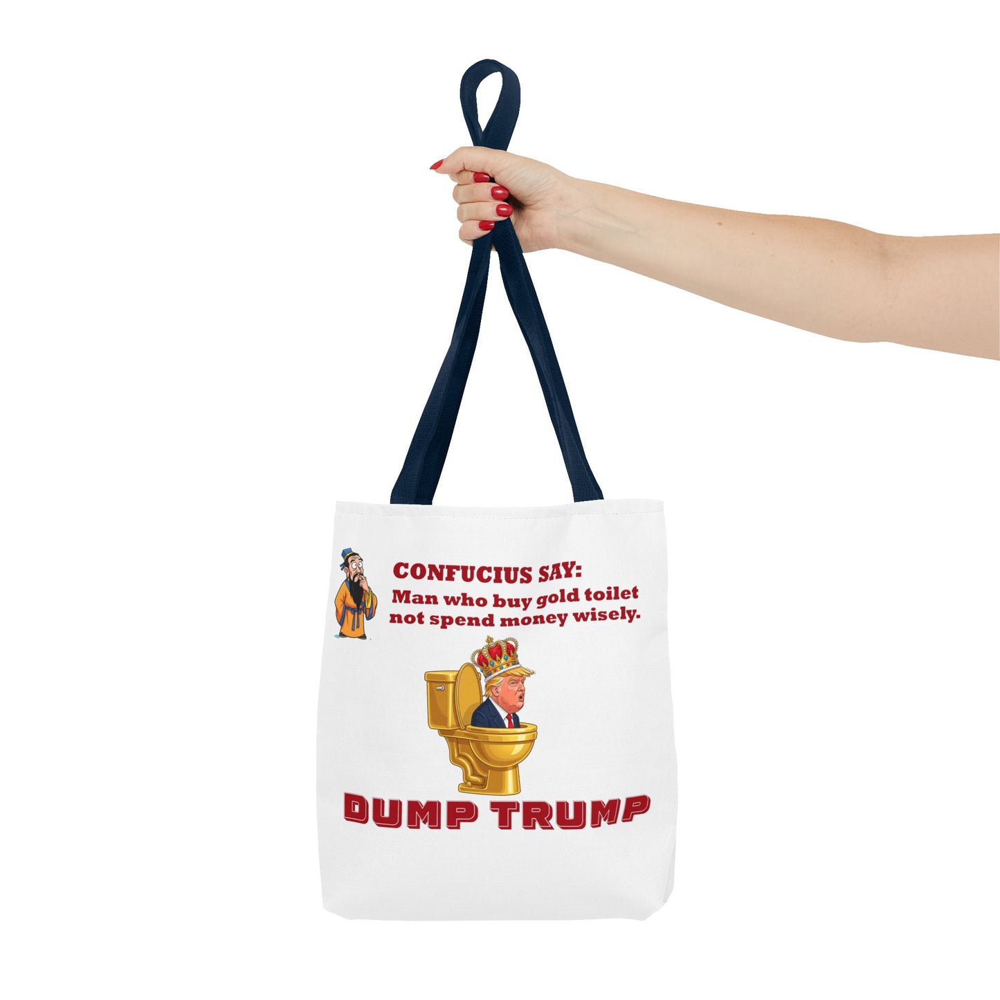 Funny Political Tote Bag, Dump Trump, Gift for Activists, Reusable Shopping Bag, Statement Bag, Election Season Accessory