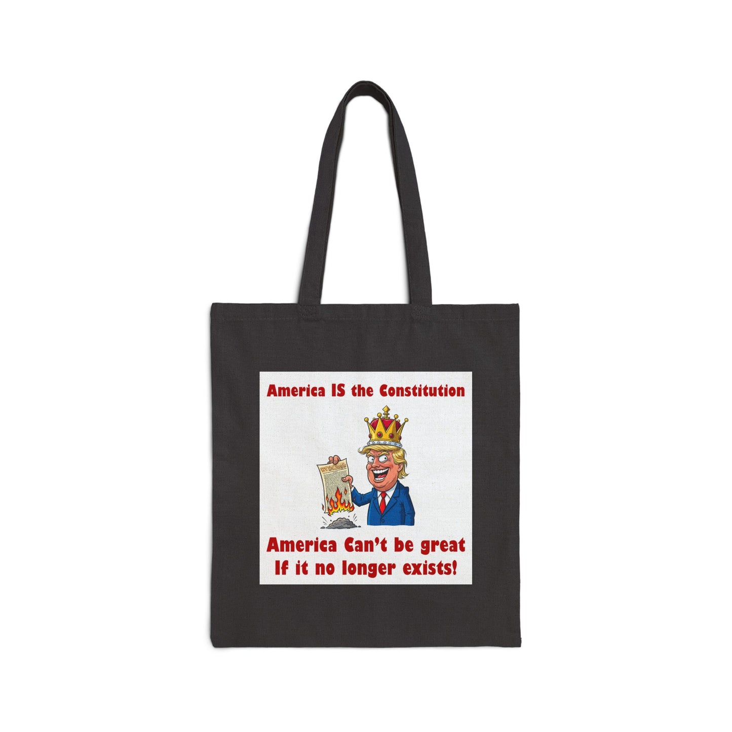 America IS the Constitution Tote Bag, Funny Eco-Friendly Tote, Political Humor Bag, Gift for Activists, Everyday Carry