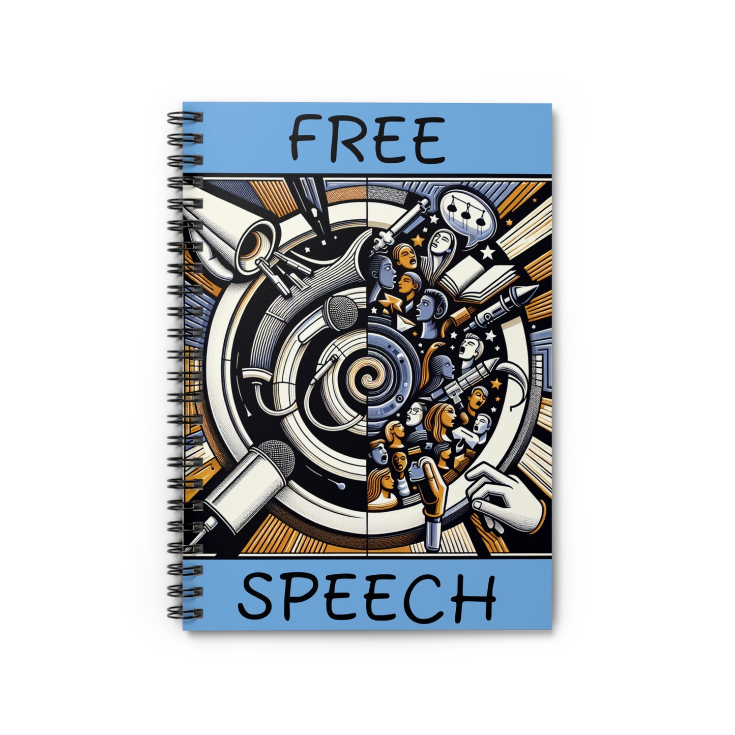 Spiral Notebook – Creative Expression Journal, Free Speech Art Notebook, Sketchbook for Artists, Thoughtful Gift for Writers, School [...]