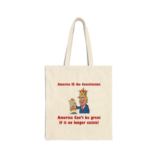 America IS the Constitution Tote Bag, Funny Eco-Friendly Tote, Political Humor Bag, Gift for Activists, Everyday Carry