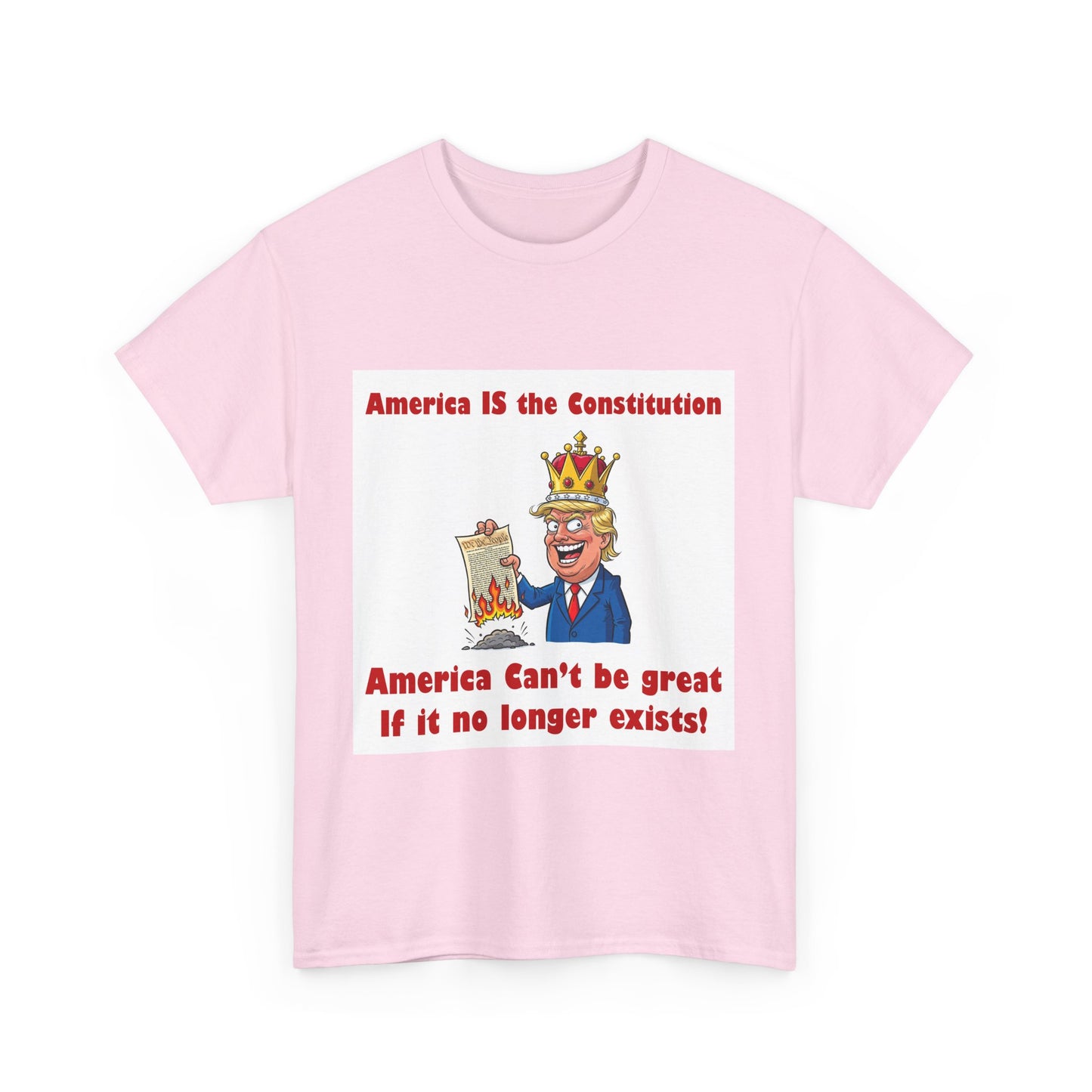 Patriotic Unisex Tee, ‘America IS the Constitution’ Graphic Shirt, Political Tee for Events, Gift Idea for Independence Day