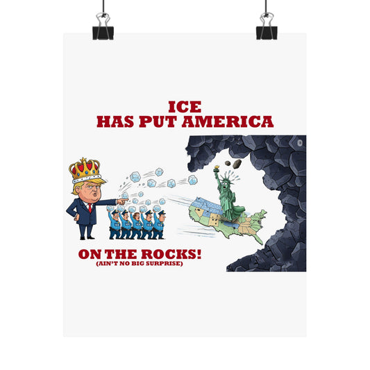 Political Humor Wall Art, Matte Vertical Posters, Funny Office Decor, Satirical Gift, Quirky Art Print, Unique Home Decor