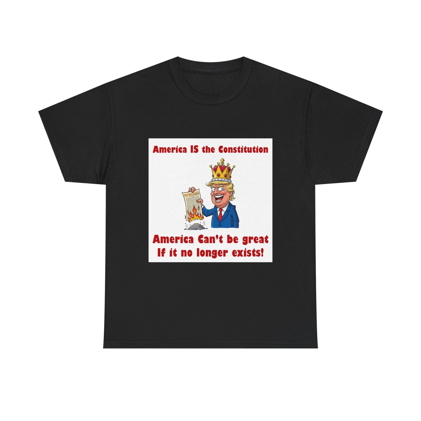 Patriotic Unisex Tee, ‘America IS the Constitution’ Graphic Shirt, Political Tee for Events, Gift Idea for Independence Day