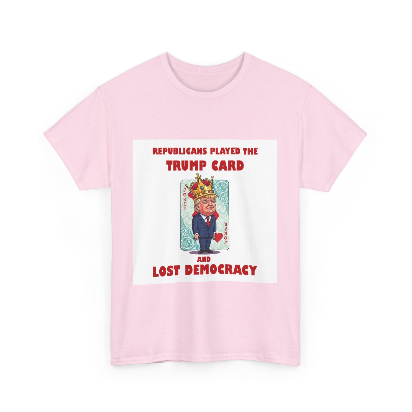 Political Statement T-Shirt, Humor Tee, Unisex Cotton Shirt, Activism Apparel, Unique Gift for Democrats, Social Commentary Fashion