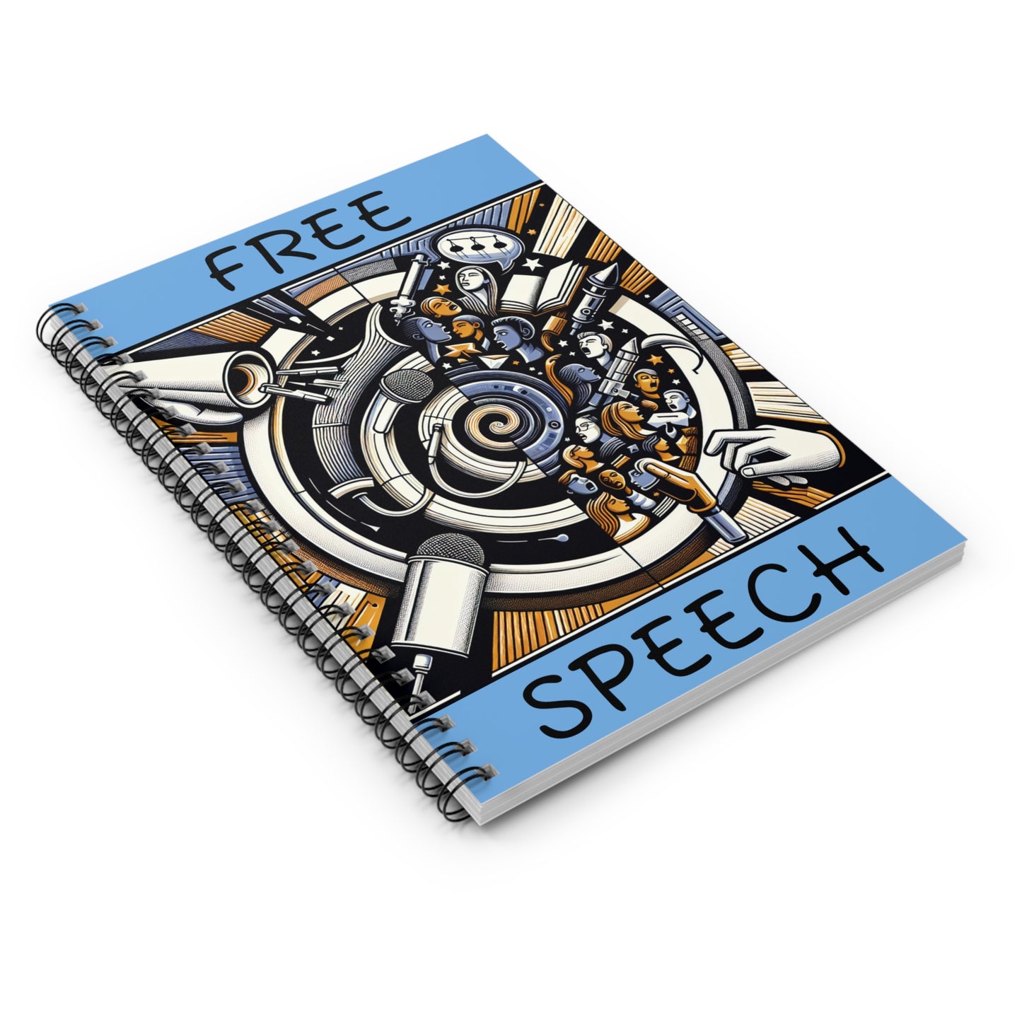 Spiral Notebook – Creative Expression Journal, Free Speech Art Notebook, Sketchbook for Artists, Thoughtful Gift for Writers, School [...]
