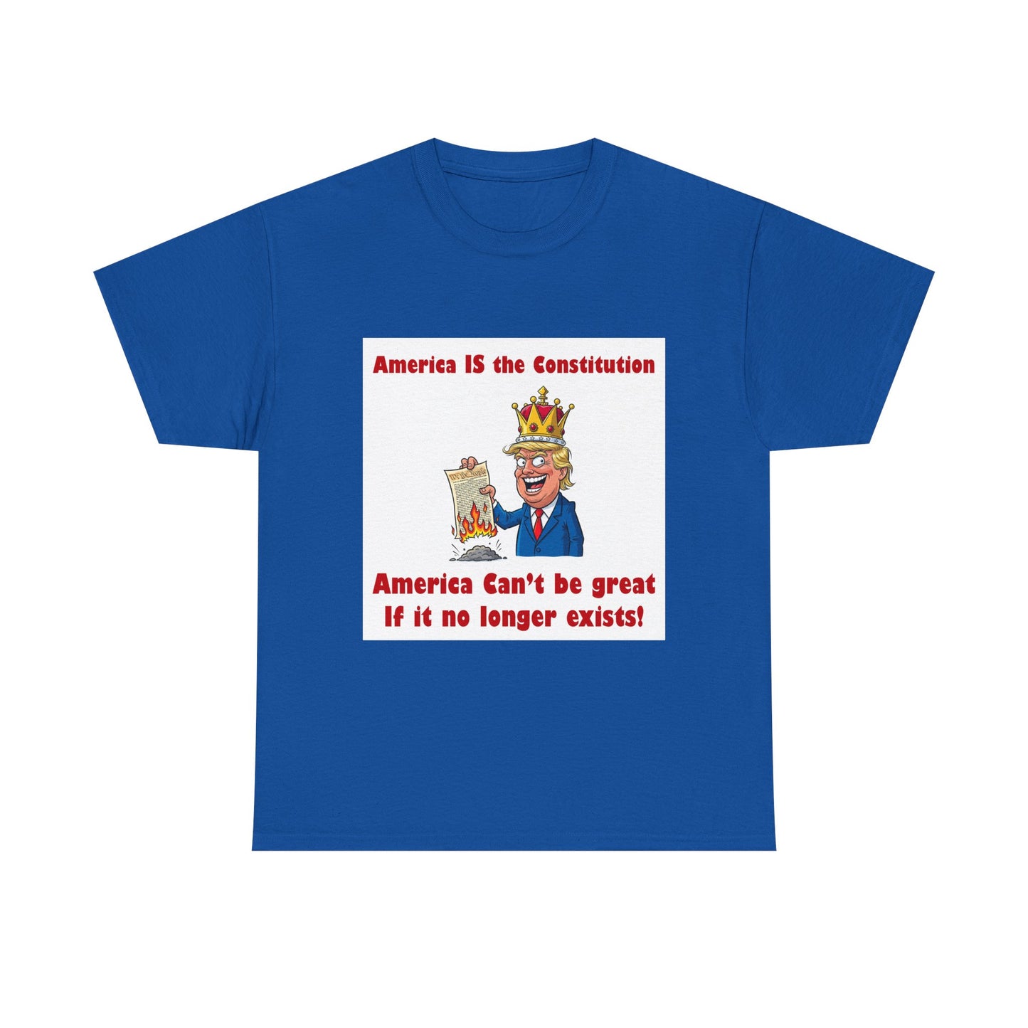 Patriotic Unisex Tee, ‘America IS the Constitution’ Graphic Shirt, Political Tee for Events, Gift Idea for Independence Day