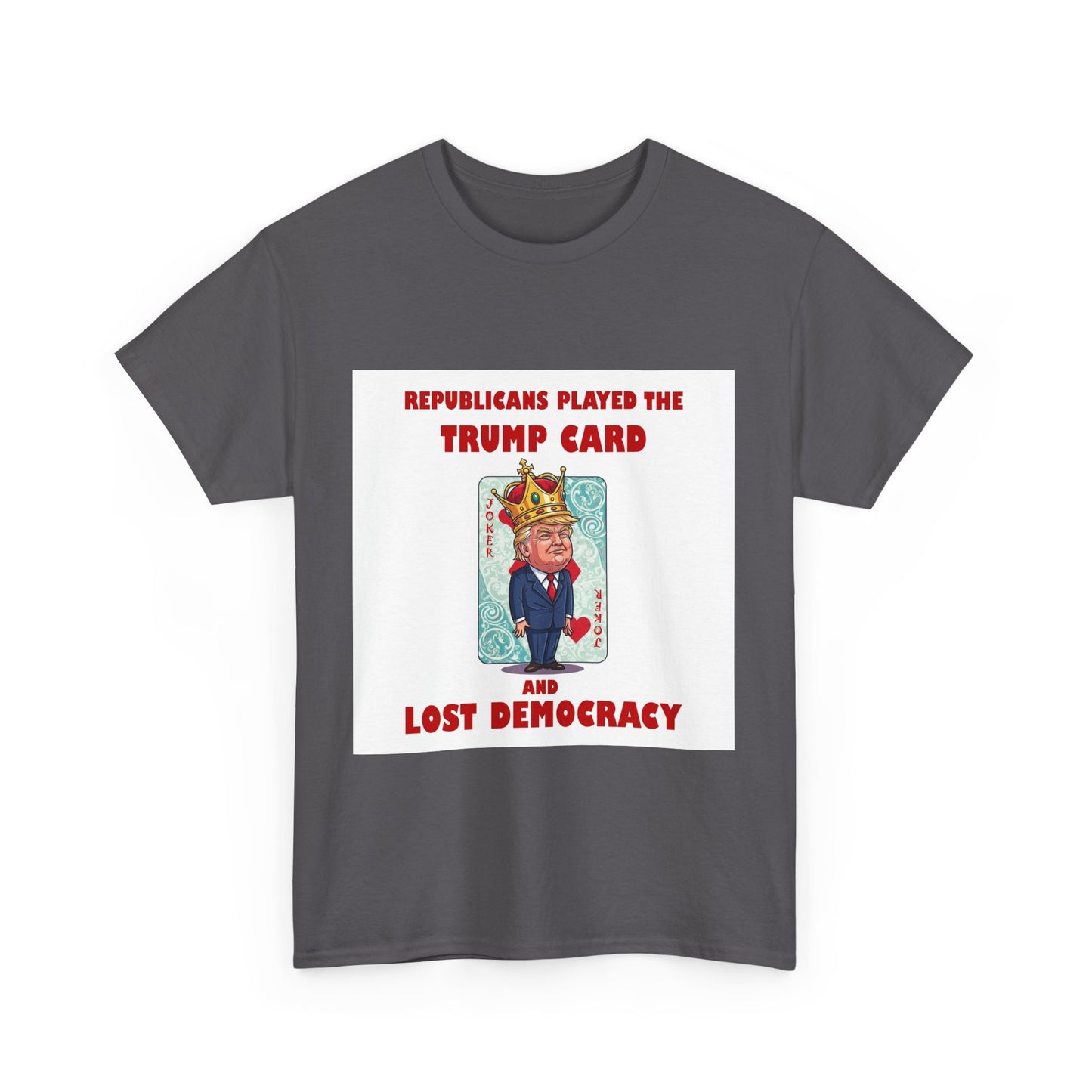 Political Statement T-Shirt, Humor Tee, Unisex Cotton Shirt, Activism Apparel, Unique Gift for Democrats, Social Commentary Fashion